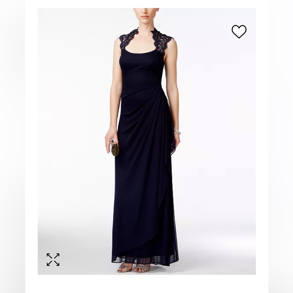 Black Illusion Back Gown Xscape